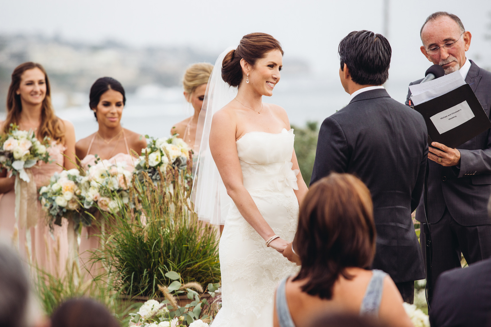 Wedding ceremony at Montage Resort, Laguna Beach